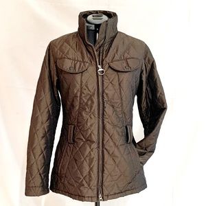 Barbour Chocolate Brown Quilted Utility Jacket